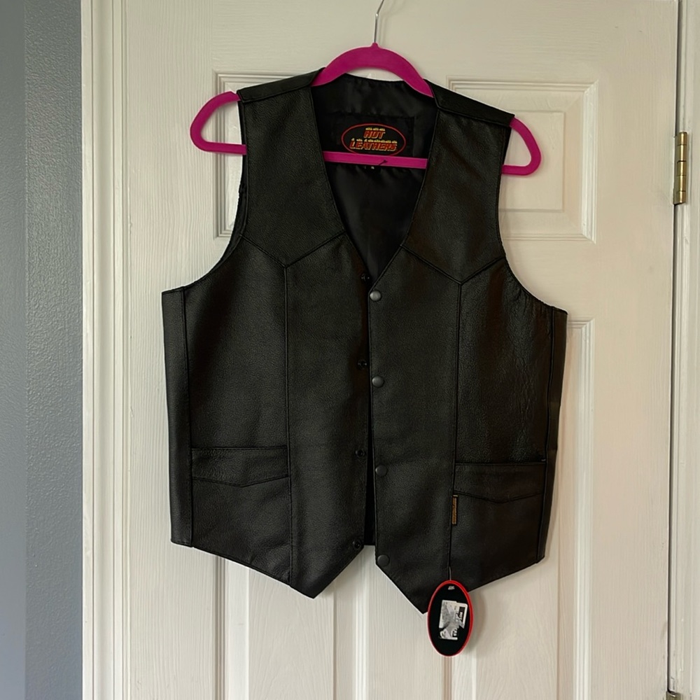 Leather Motorcyle Vest